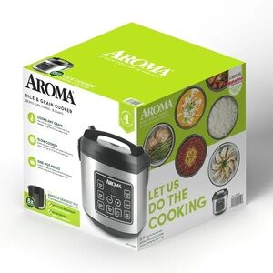 Aroma Rice & Grain Cooker with Digital Controls